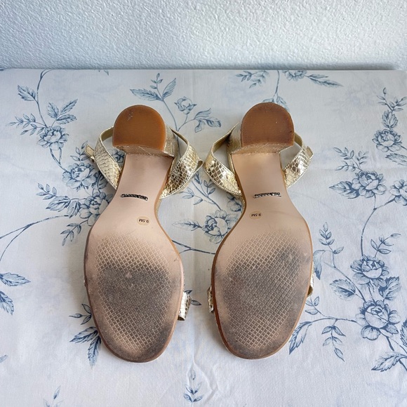 gold snake block heel - Picture 5 of 5